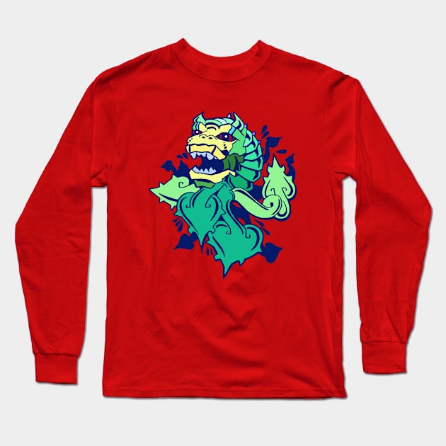 Octo Monster 2 Long Sleeve T-Shirt by Dmitri